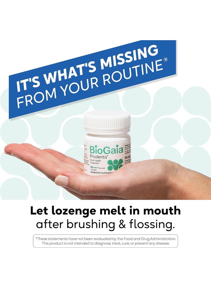 BioGaia, Prodentis®, Oral Health Probiotic, Apple, 30 Lozenges - Image 3